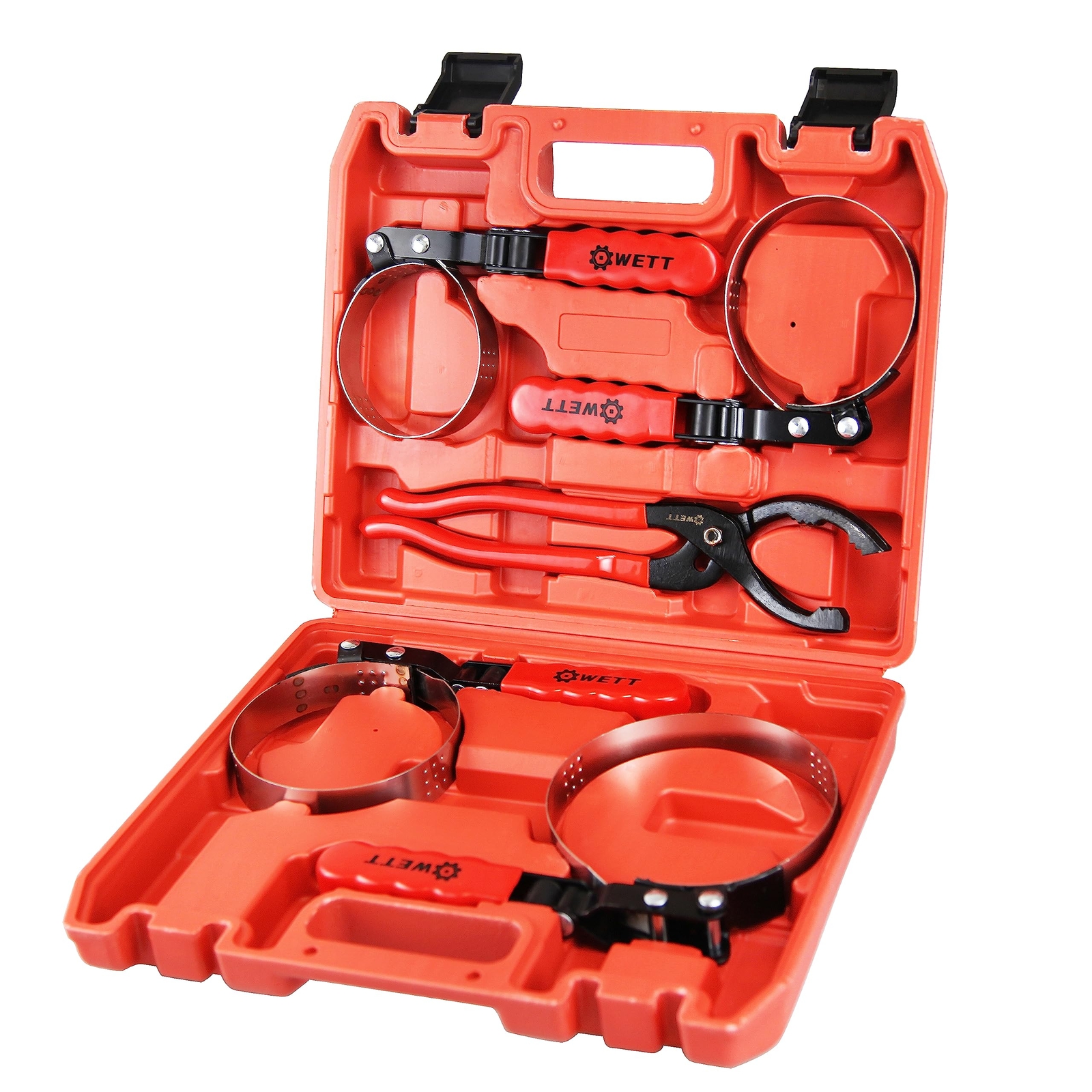 Swivel Oil Filter Wrench Set 5-Piece Standard Oil Filter Removal Tool with 12…