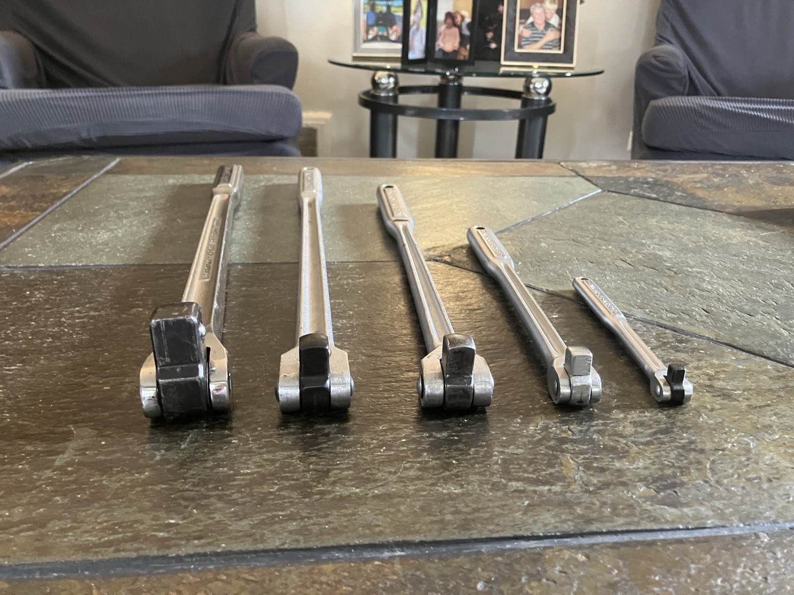 Craftsman 5 Piece Breaker Bar Set 1/4” 3/8” 1/2” & 1/2” Long, 3/4” / USA