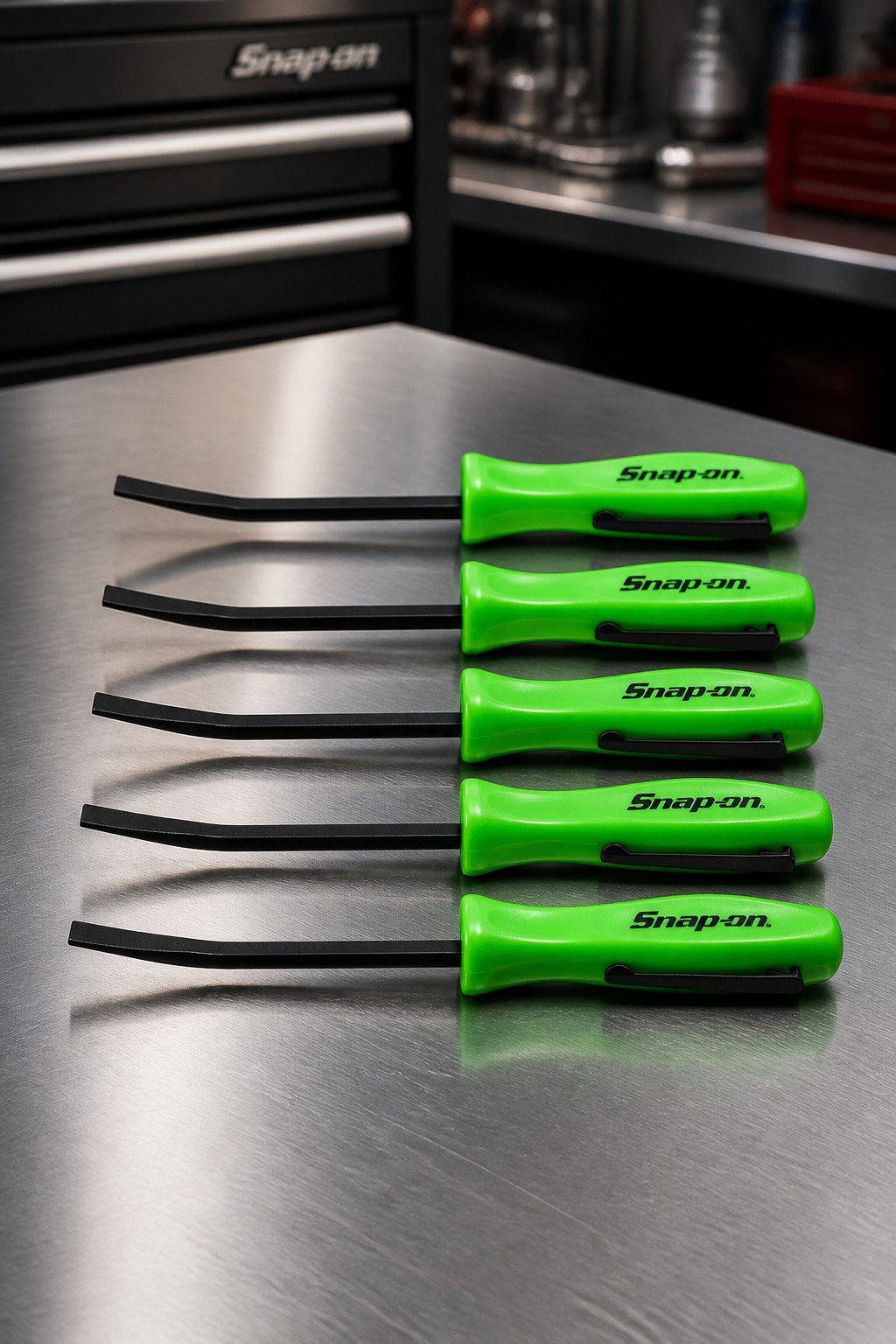 5X Green Promo SE For Snap on tools 1/4″ Shank Angled PRY BAR screwdriver + GIFT