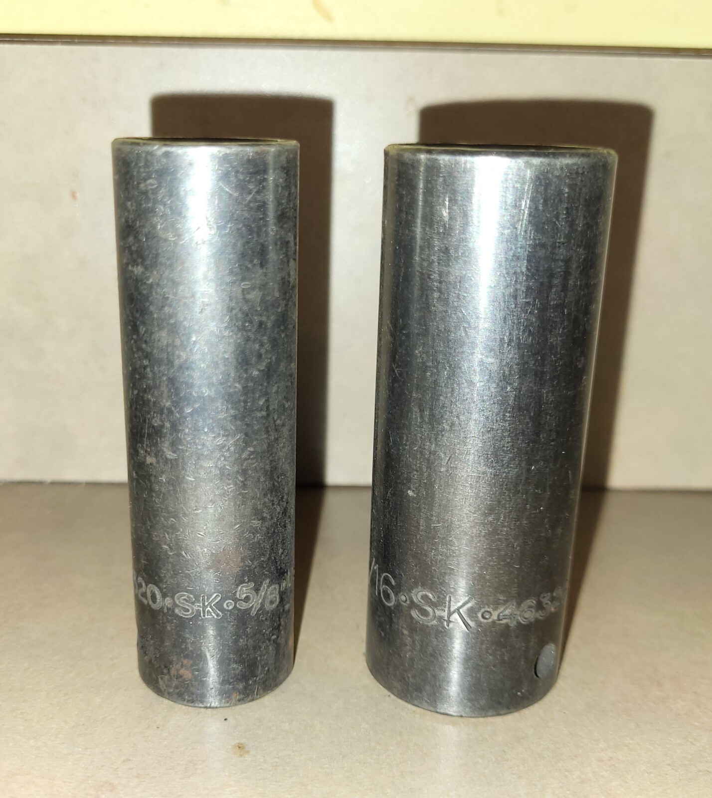 S-K TOOLS 1/2″ Drive SAE Deep Impact Socket PAIR 5/8″ & 13/16″ 6 Point USA