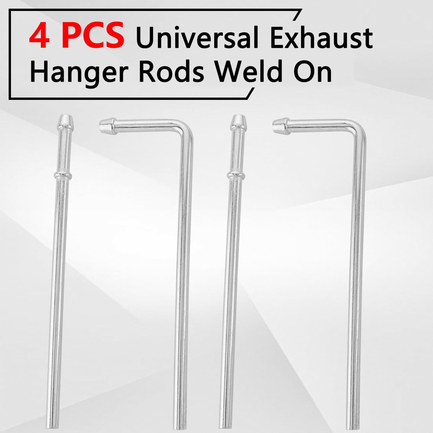 Exhaust Hanger Rods HeavyDuty Steel 4 Pcs for Vehicle Repair