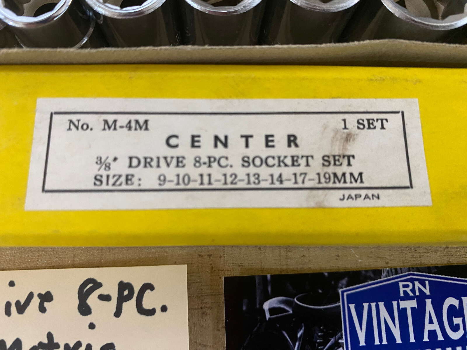 New 3/8 Drive 8-PC. Socket Set Metric 9-10-11-12-13-14-17-19mm Made in Japan