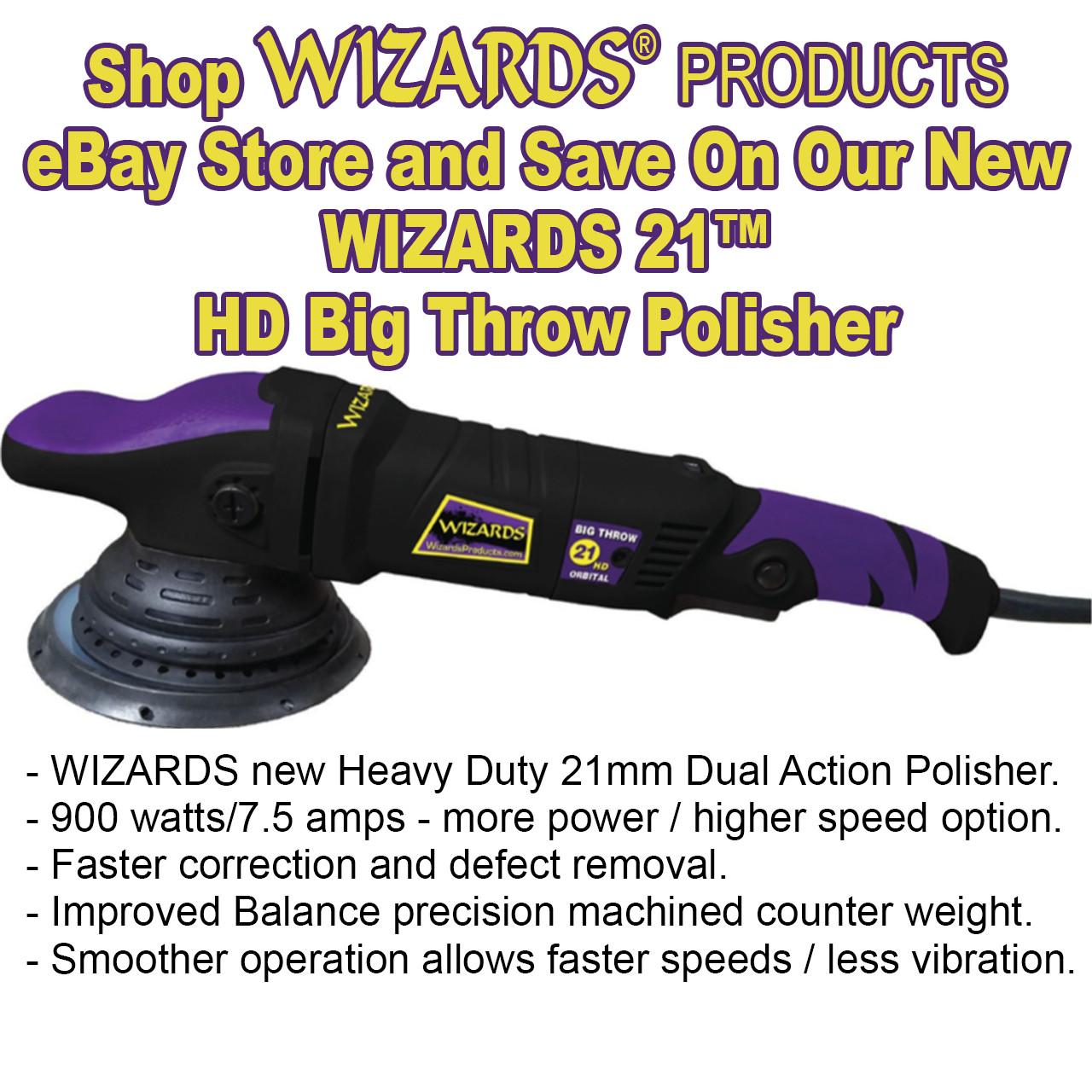 Wizards 21™ HD Big Throw Polisher