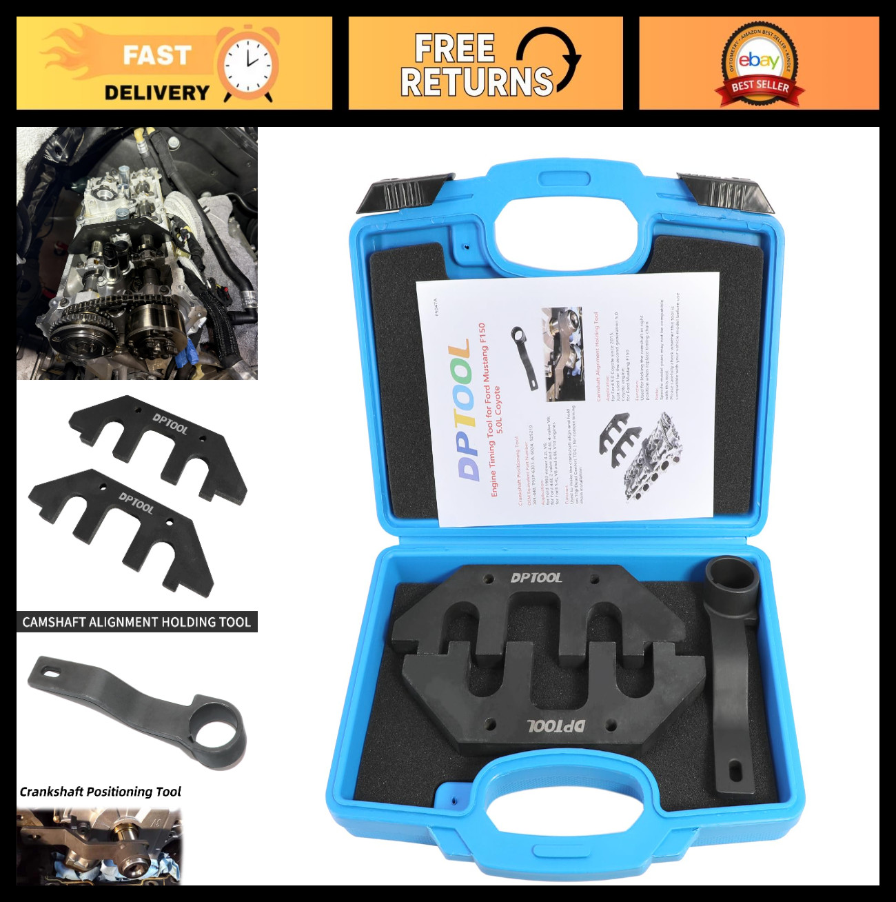 Camshaft Alignment Tool & Crankshaft Positioning Tool for Ford 5.0 Coyote V8 201