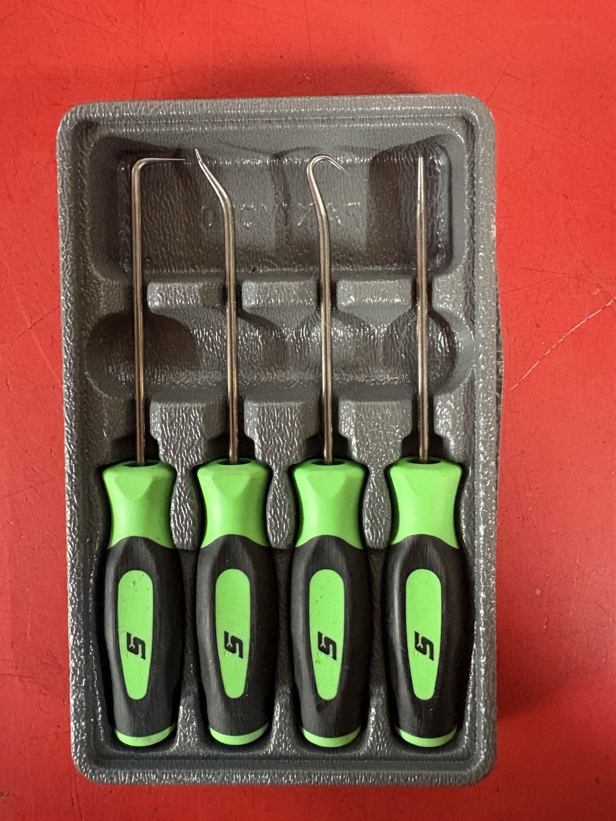 *NEW* Snap-on Pick Set SGASA204CG *GREEN SOFT HANDLES* BRAND NEW