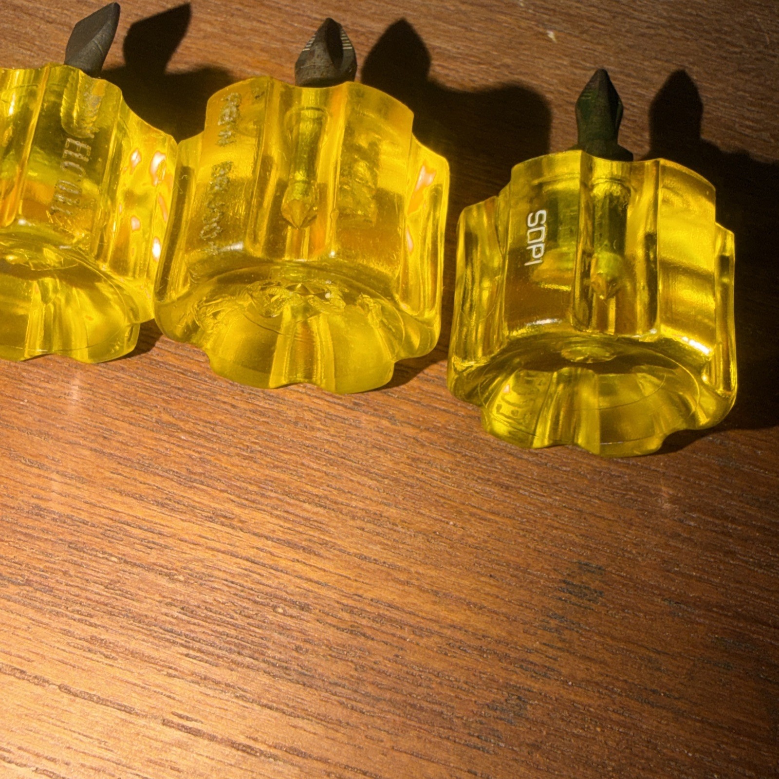 Snap On Micro Stubby Short Amber Screwdrivers SDP1 SDP2 SD11 Flat Slot Phillips