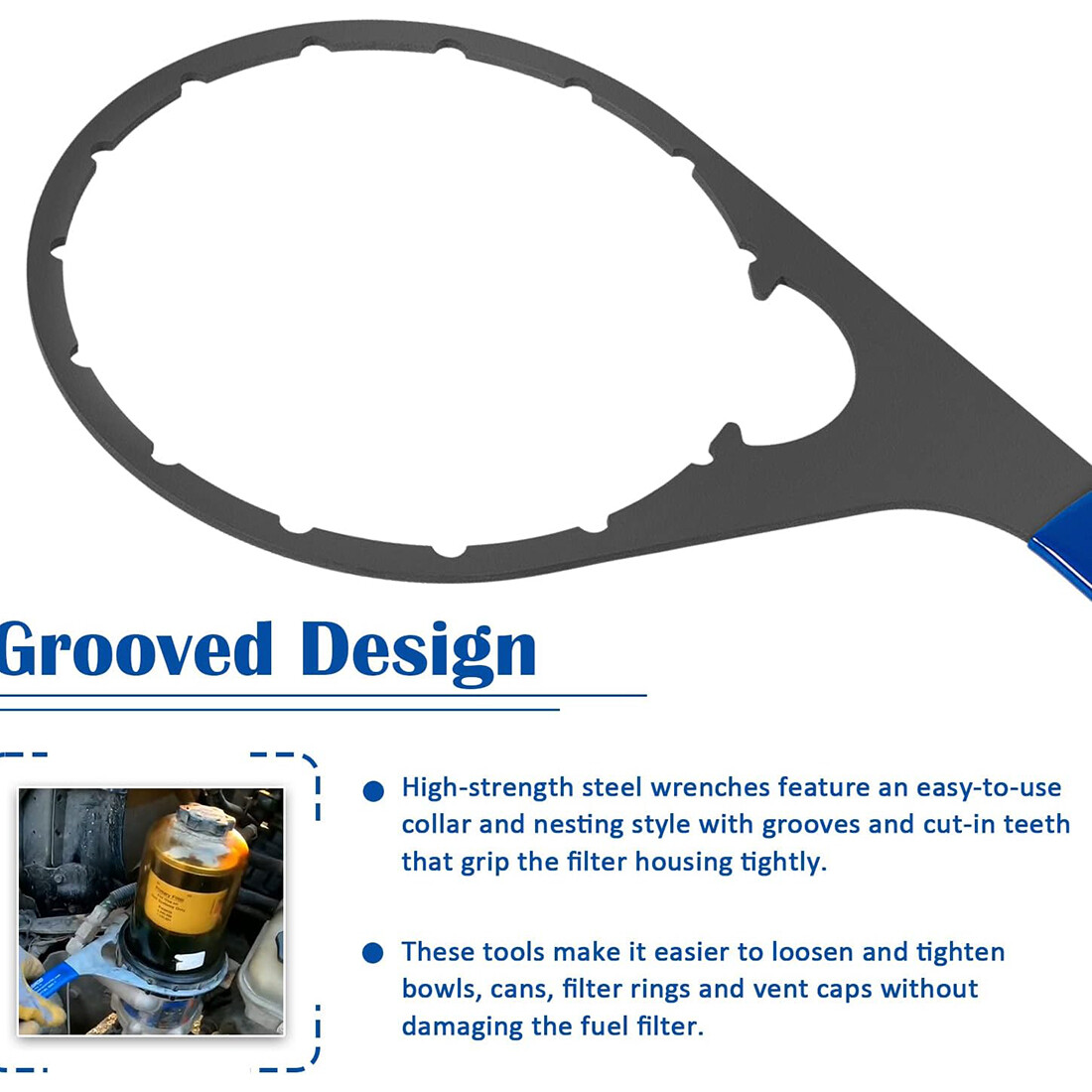 6″ 380134 Colar/Vent Cap Oil Fuel Filter Wrench Tool for Davco Fuel Pro 382 380