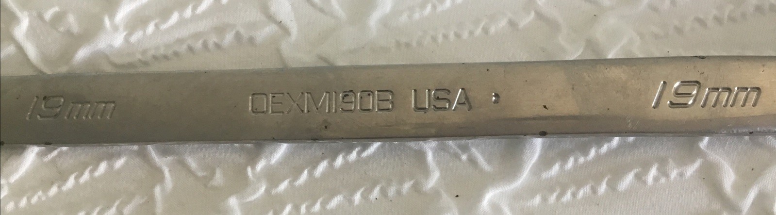Snap-on 19mm Combination Wrench OEXM190B Metric Tool Flank Drive 12 Point USA EX
