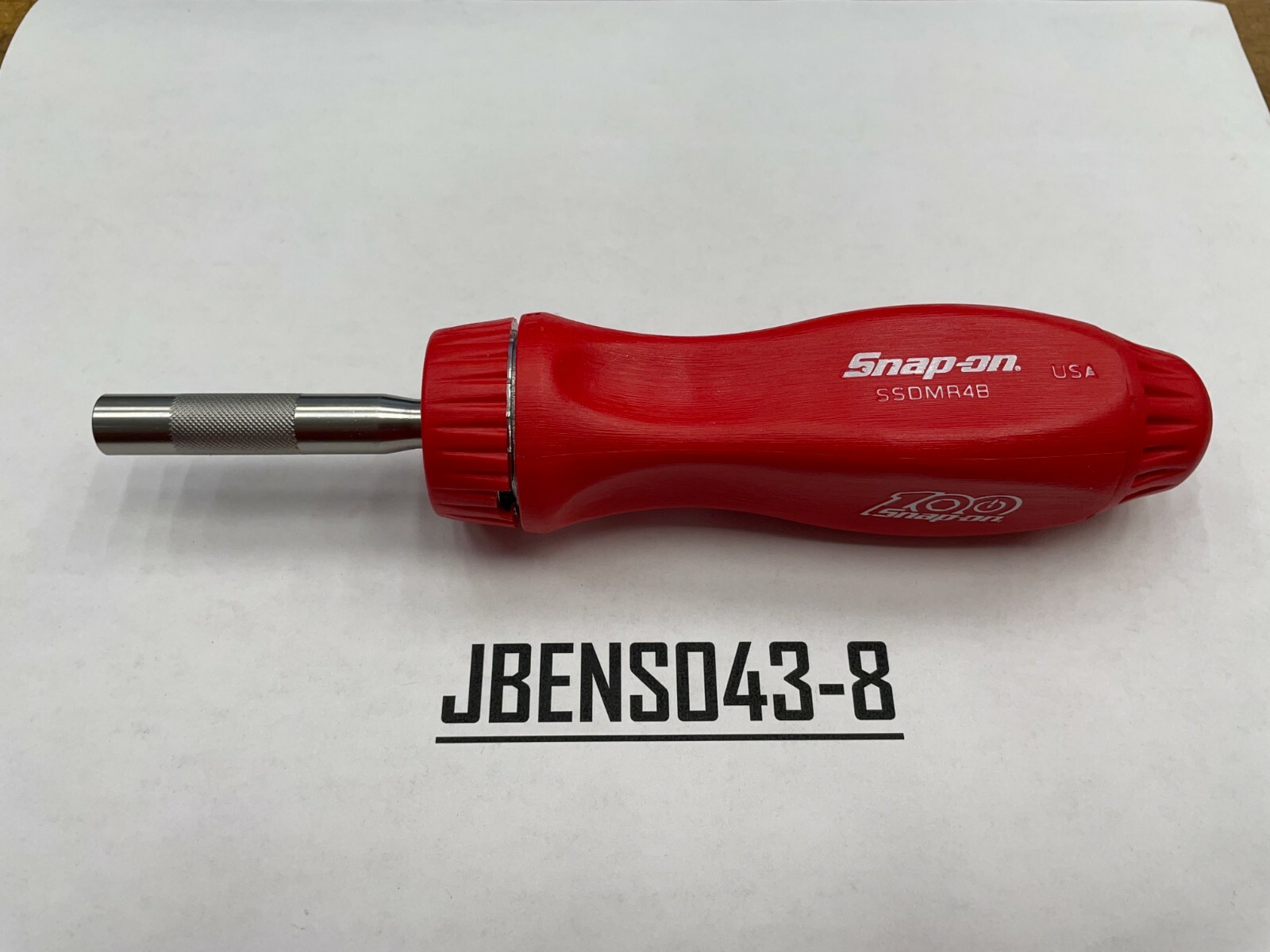 Snap-on Tools CLASSIC RED 100th Hard Grip Stubby Shaft Ratcheting Screwdriver