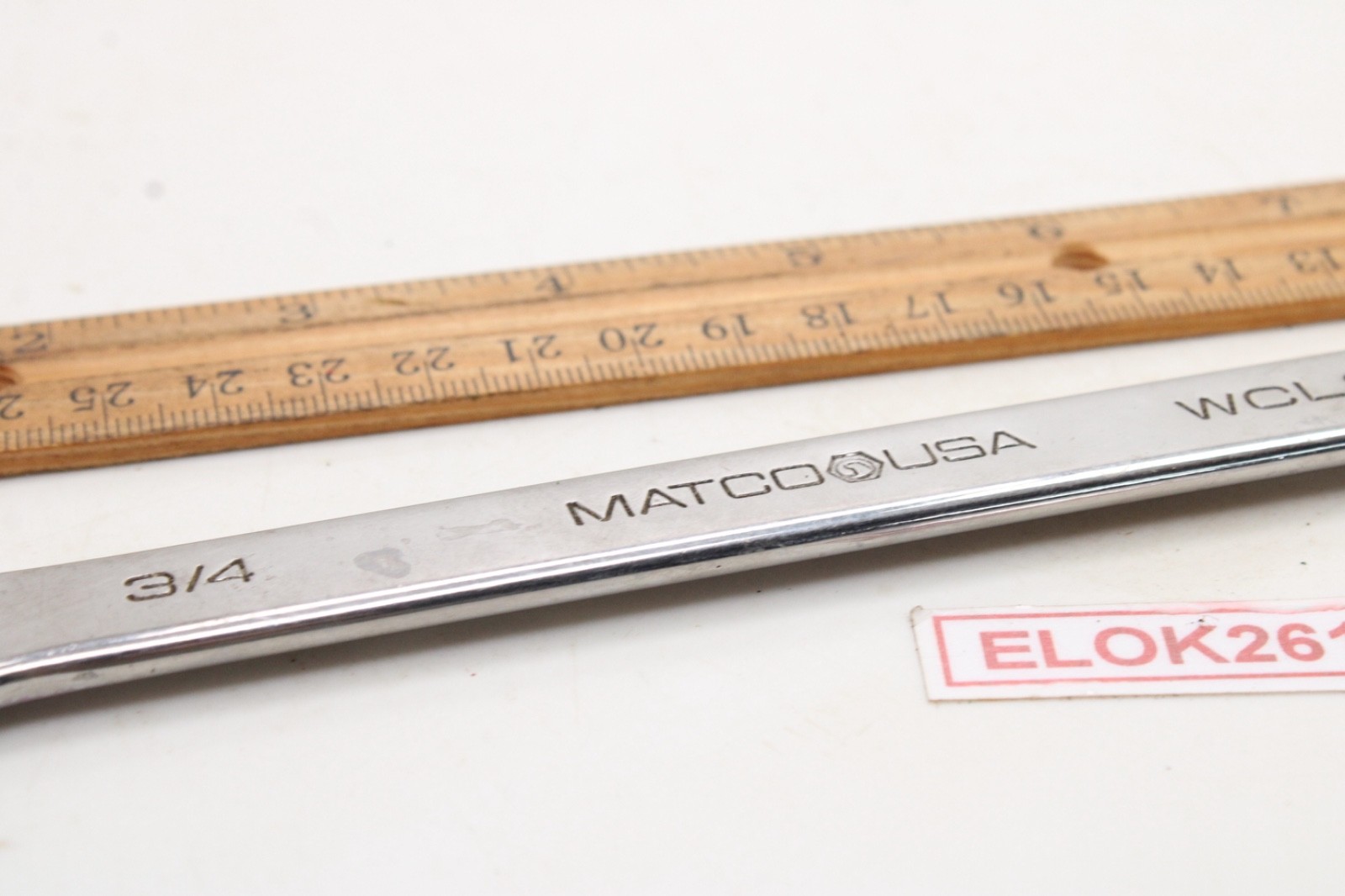 Matco WCL242 3/4″ 12 Point 10″ Long SAE Chrome Combination Wrench USA