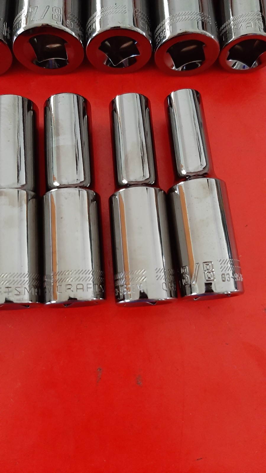 New Craftsman OVERDRIVE 1/2″ Drive SAE 11pc Deep Socket Set 3/8″ to 1″ 6pt Point