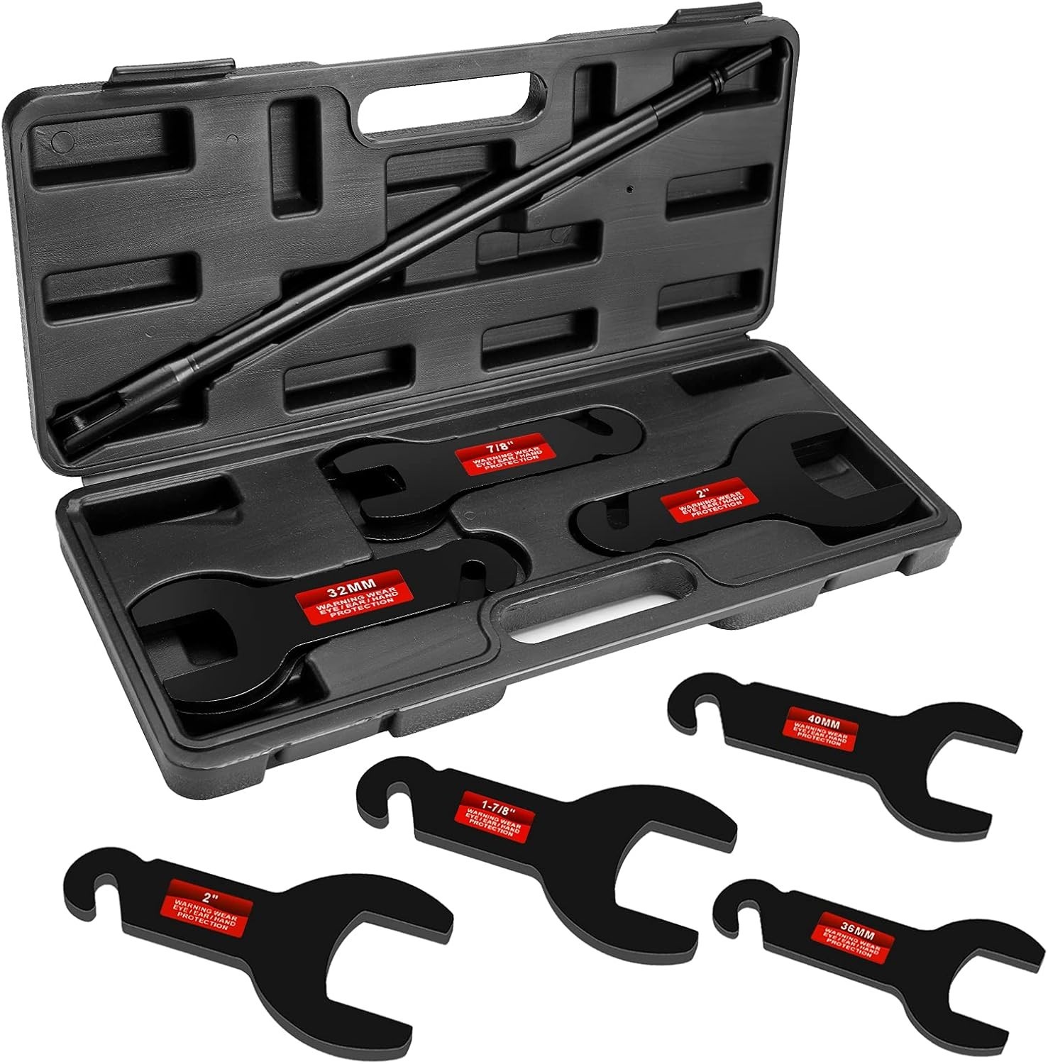 Complete Auto Repair Tool – 8PCS Pneumatic Fan Clutch Wrench Kit, Carbon Steel