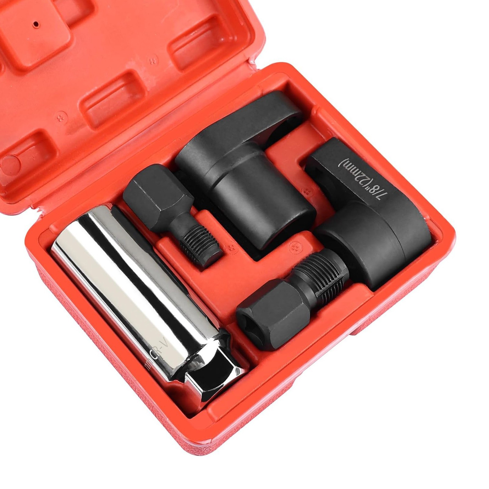 5Pcs O2 Oxygen Sensor Socket Wrench 3/8″ 1/2″ 22mm Auto Repair Installer Tool