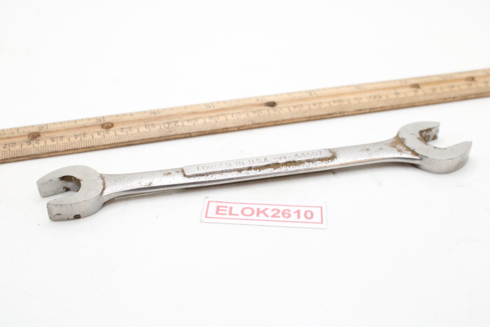Craftsman VV- 44507 15mm x 13mm Metric Chrome Open End Wrench USA
