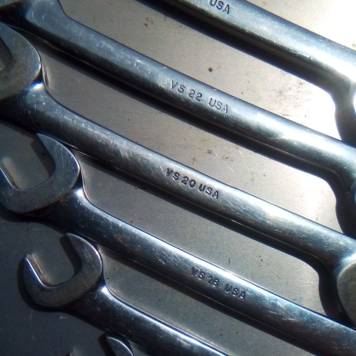 Snap On Tools SAE Four-way Angle Wrench 7 Piece Set VS 807 Lot 1020