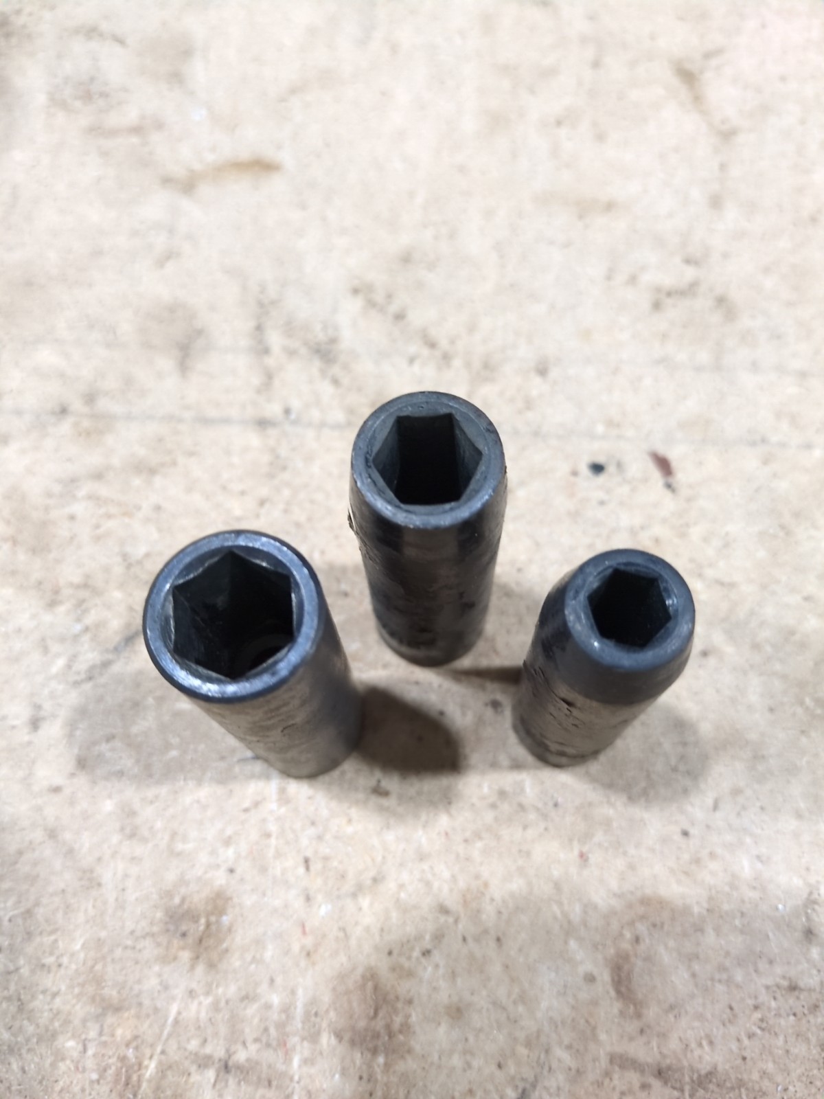 Various Size Impact Sockets 3/8 Drive Deep SAE See List