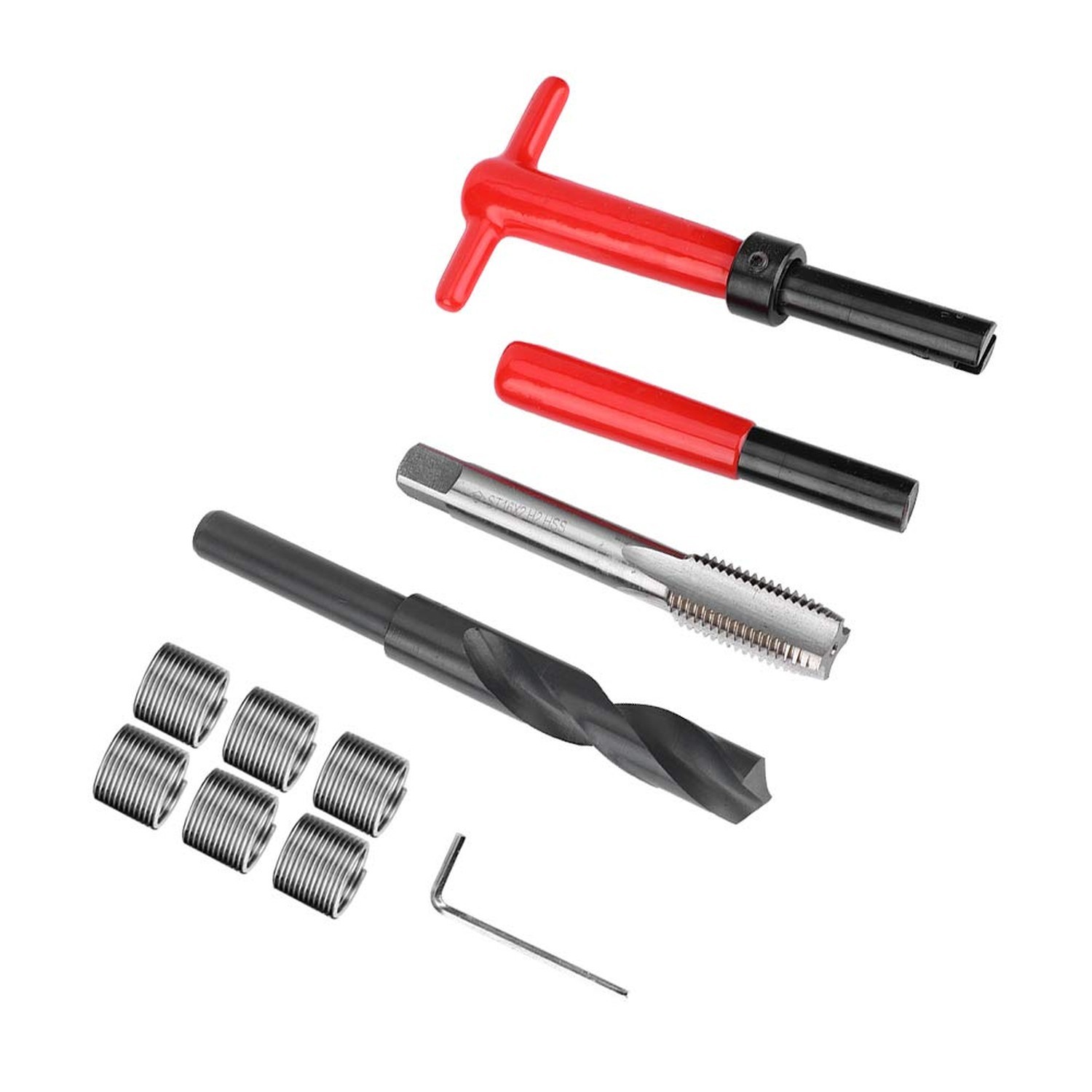 ViaGasaFamido M16x2 Thread Repair Kit Stainless Steel 11 Pieces with Twisted …