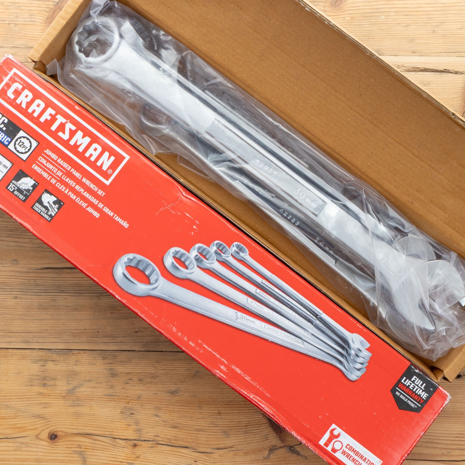 Craftsman Jumbo Raised Panel Spanner Set 23mm, 24mm, 25mm, 27mm, 30mm CMMT12055