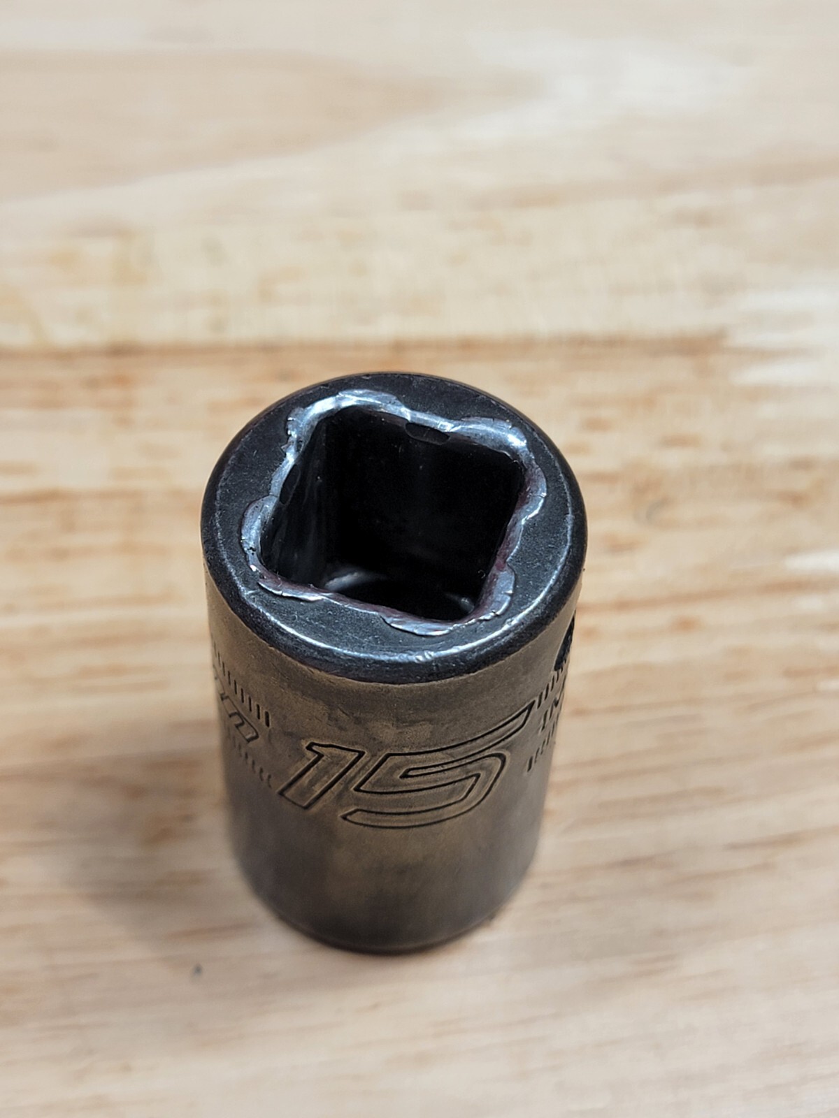 Snap-on Tools IMM150A 15mm 1/2″ Drive 6-Point Shallow Impact Socket