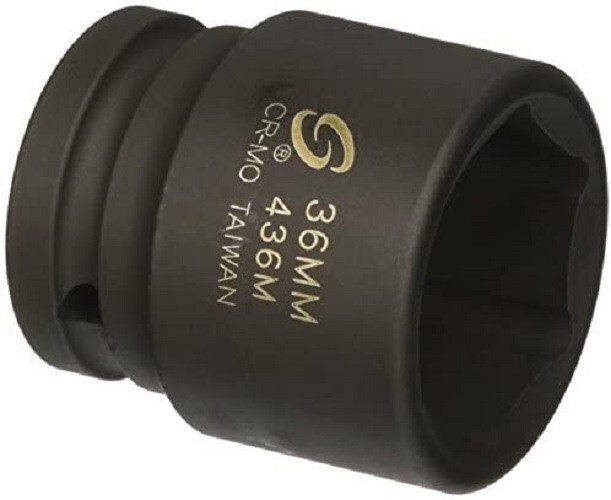 Sunex 436M 36mm 3/4″ Drive 6 Point Shallow Impact Socket Metric Tools 6pt New