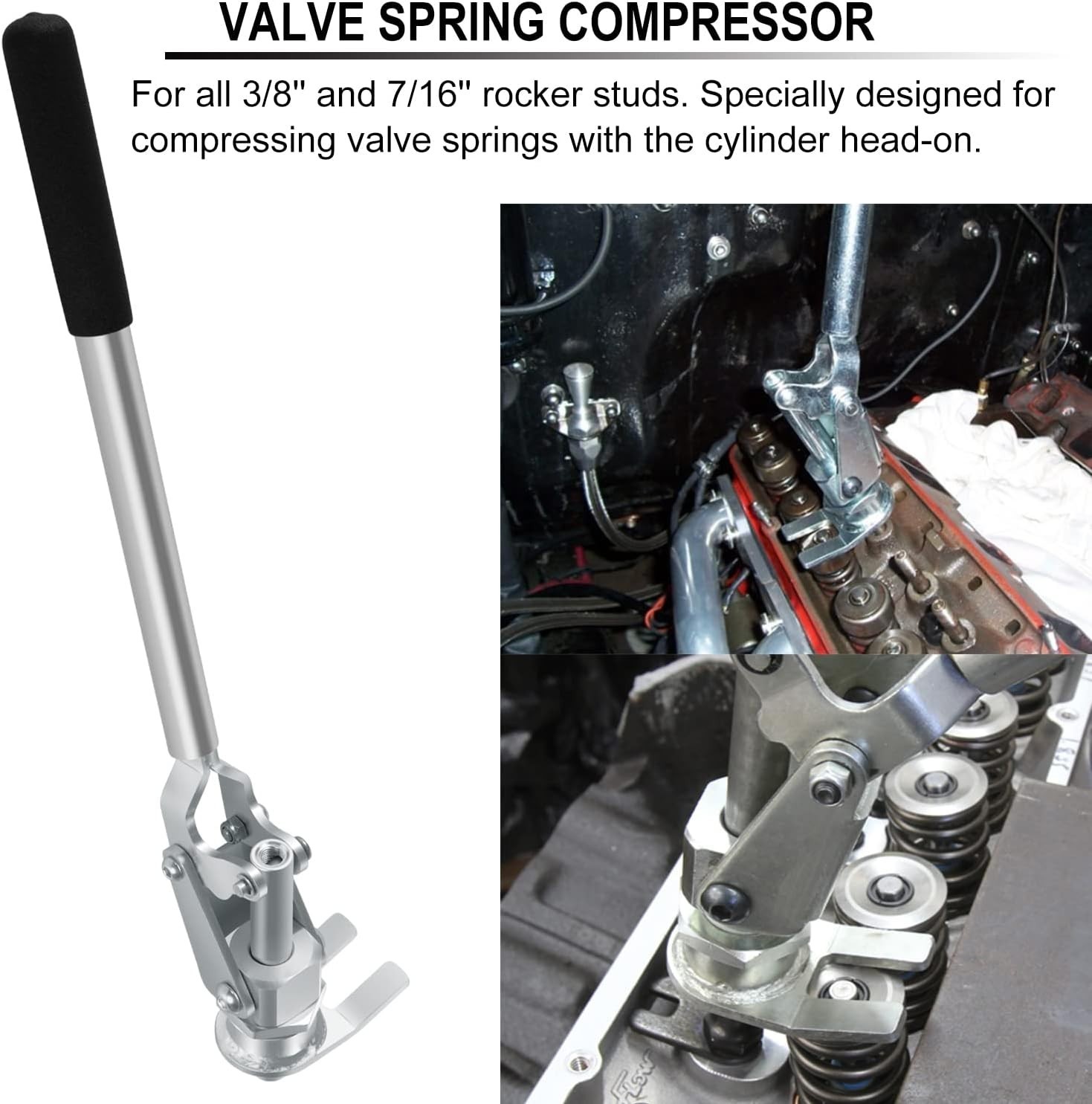 66784 Stud Mount Valve Spring Compressor Removal Tool Remove & Install Valve Spr