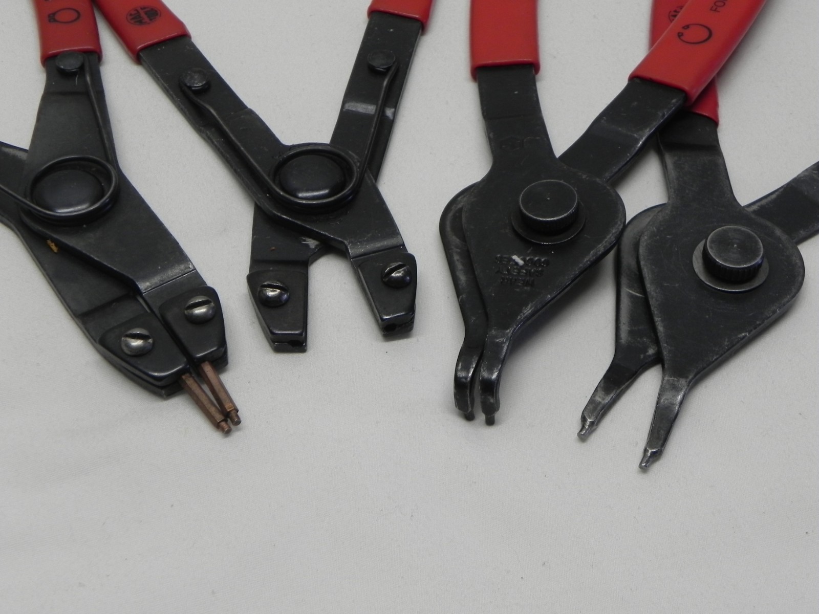Mac 4 Piece Snap Ring Pliers Set Red