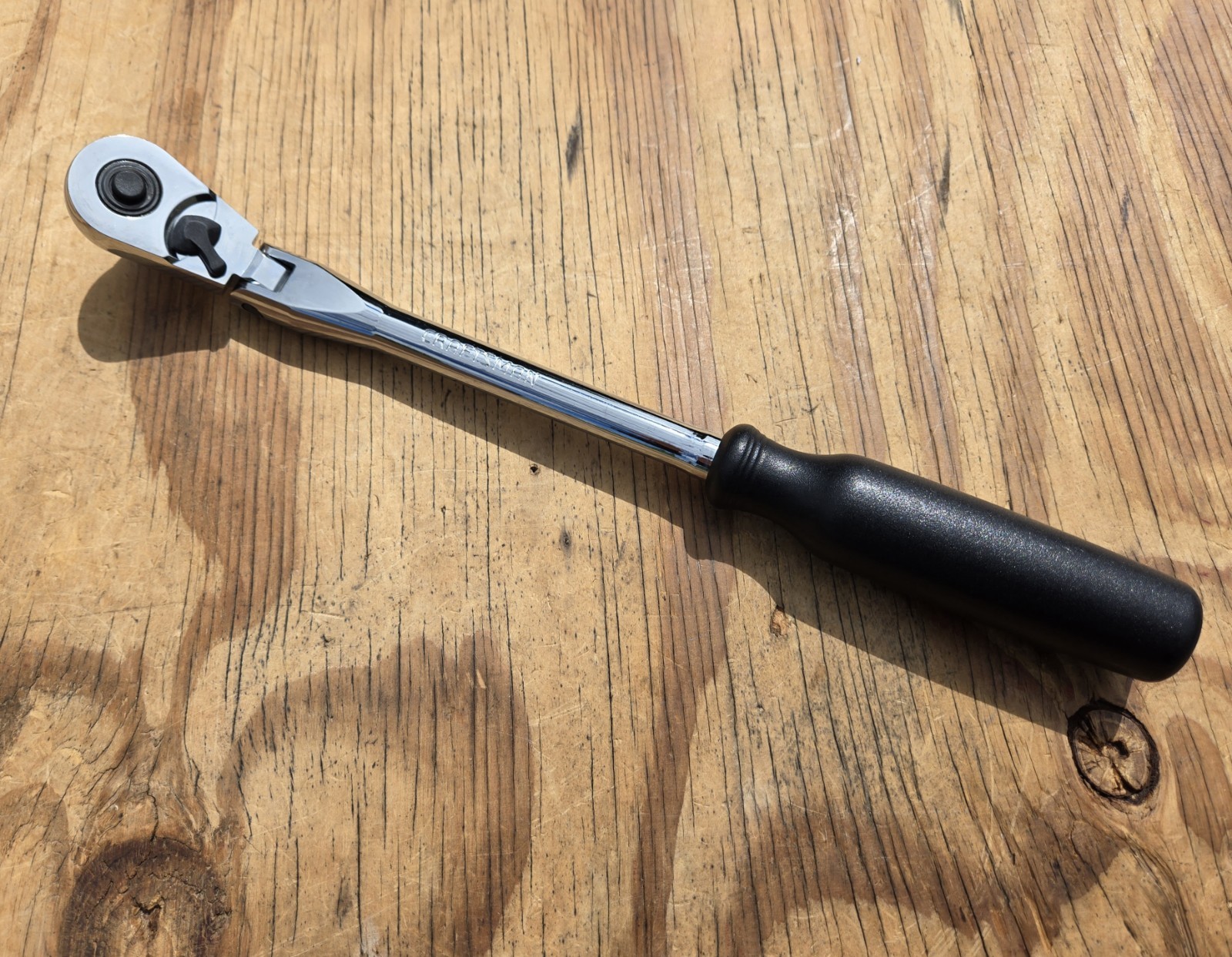 NOS SEARS Craftsman 12″ Flex Head Ratchet 3/8″ Drive Black Handle 44836 -VT- USA