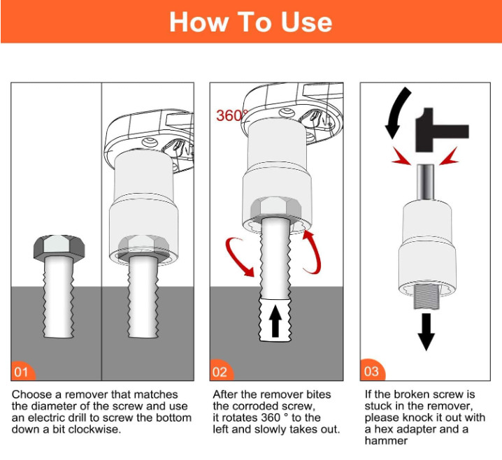 Bolt Nut Extractor Set, 1/2″ Drive Impact Lug Nut Wheel Lock Remover Socket Tool