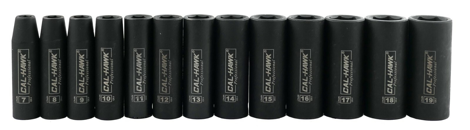 13 pc 3/8″ Dr. 6 POINT Metric Deep Impact Socket Chrome Vanadium CRV Set