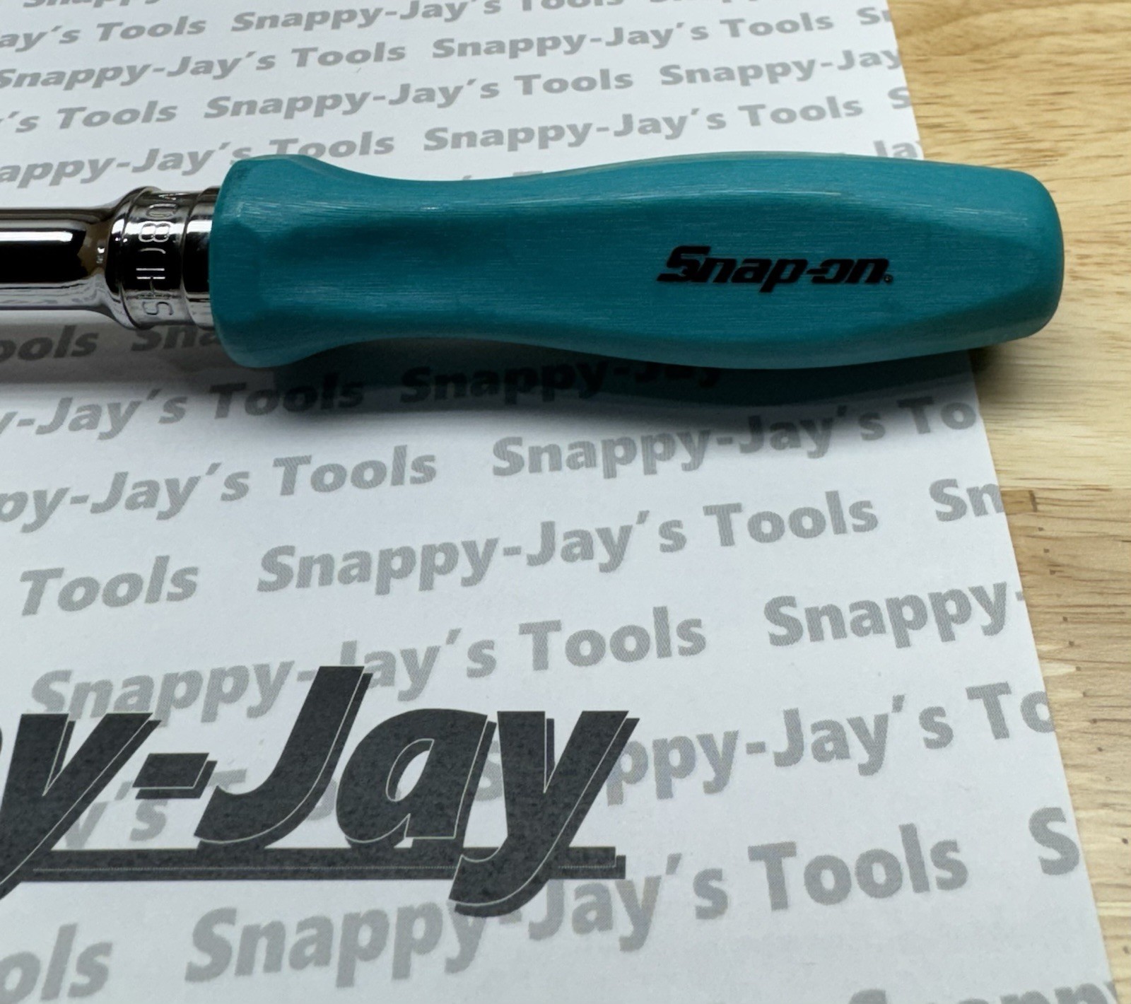 Snap-on Tools USA NEW RARE TEAL 1/2” Drive Hard Grip Ratchet SHD80ATL