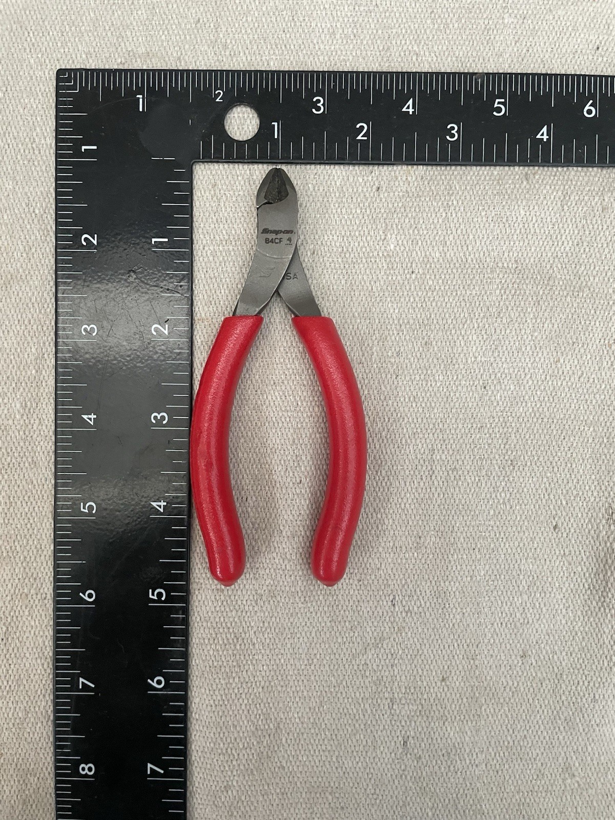 Snap-on Tools USA RED Soft Grip 4″ Diagonal Cutter Pliers 84CF