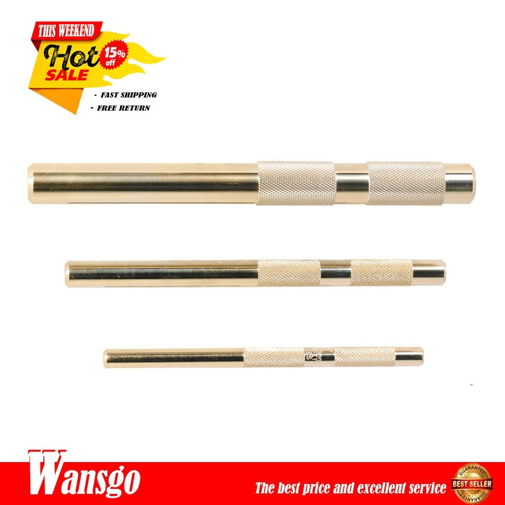 Wansgo 3 Pcs Brass Drift Punch Set 3/8″ to 3/4″ Replace For 61360