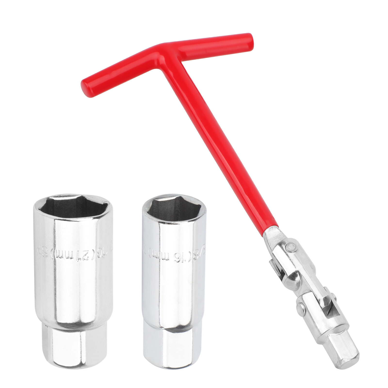 Spark Plug Removal Tool T-Handle Socket Wrench for Car Repair 5/8″ 13/16″