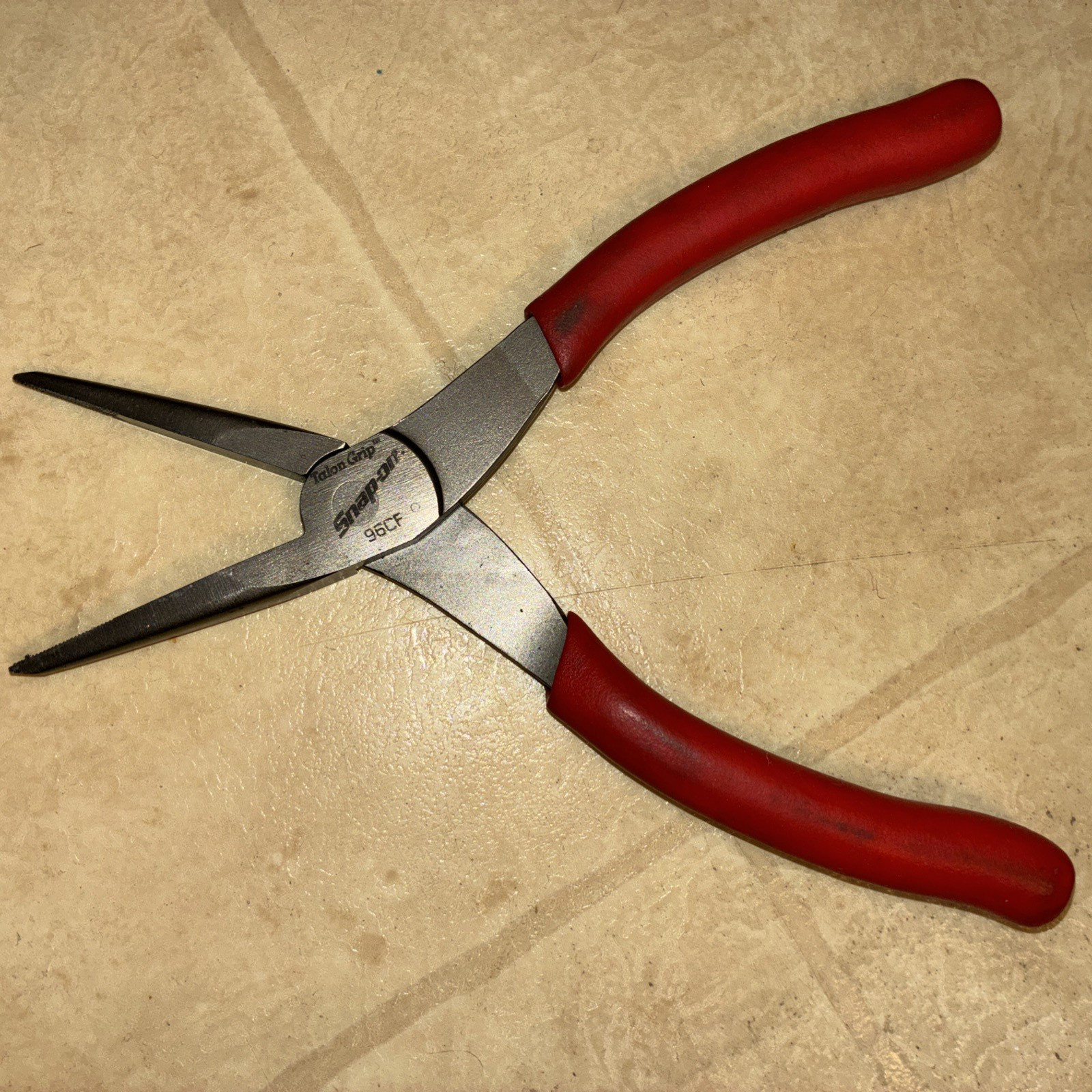 Snap-On 96ACF Talon Grip Red Needle Nose Pliers