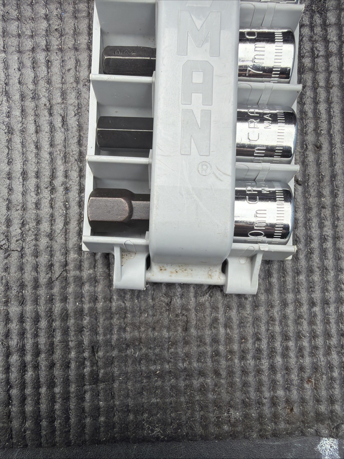 Sears Craftsman USA 6pc Socket Set 3/8 Drive Metric 34448 Hex Bit Nos