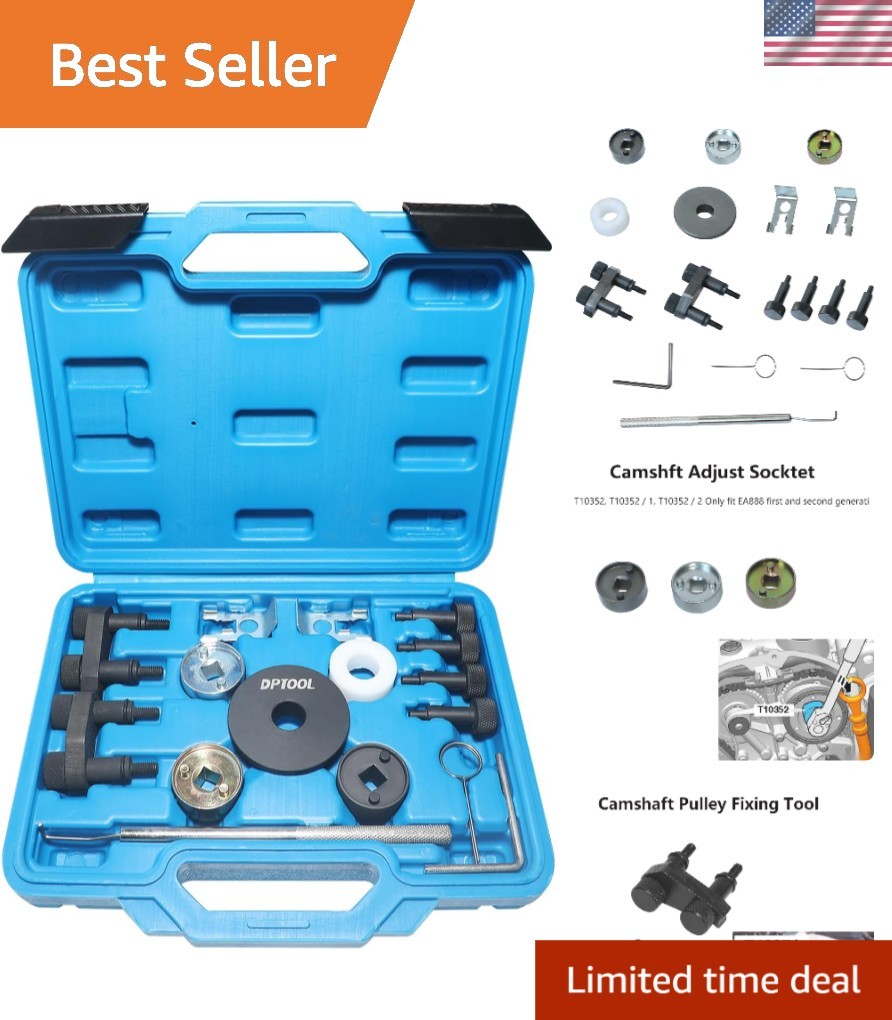 High-Quality Engine Alignment Tool Kit – 17 Pieces for Audi VW Skoda Vehicles