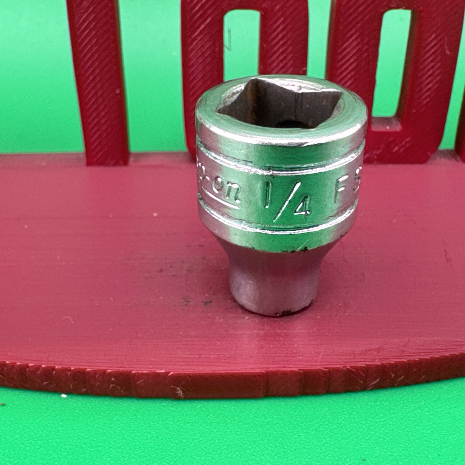 Snap On FS081 3/8″ Drive 6-Point SAE 1/4″ Shallow Chrome Socket 1