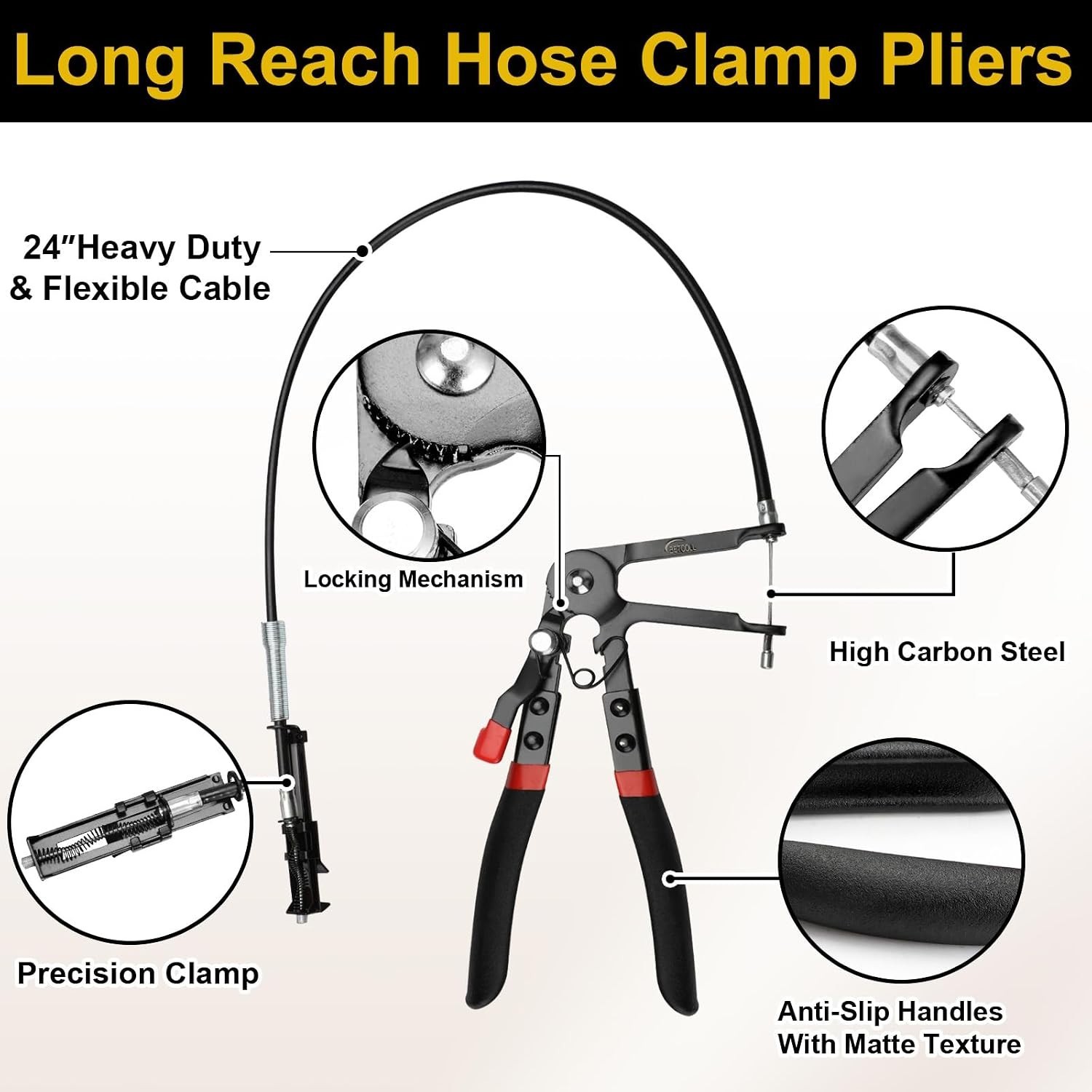 Clic R Type Hose Clamp Pliers – Carbon Steel Construction