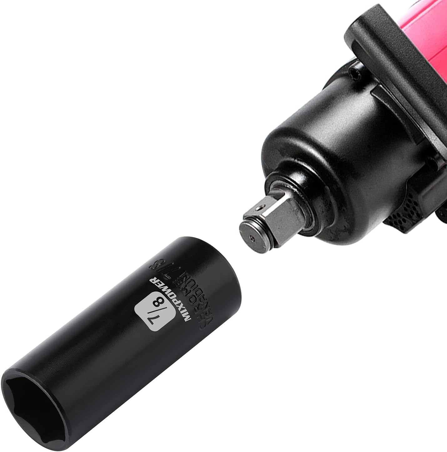 1/2 Inch Drive 6 Point Impact Socket – 7/8 Inch Size, Laser Etched for Easy Use