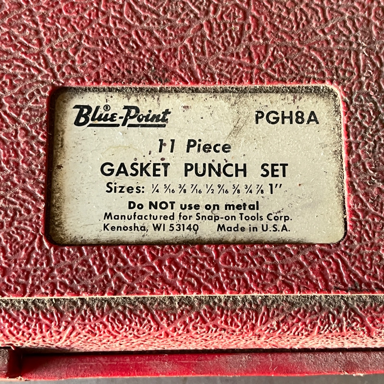 Blue Point PGH8A 9 Piece Gasket Punch Set – missing 2