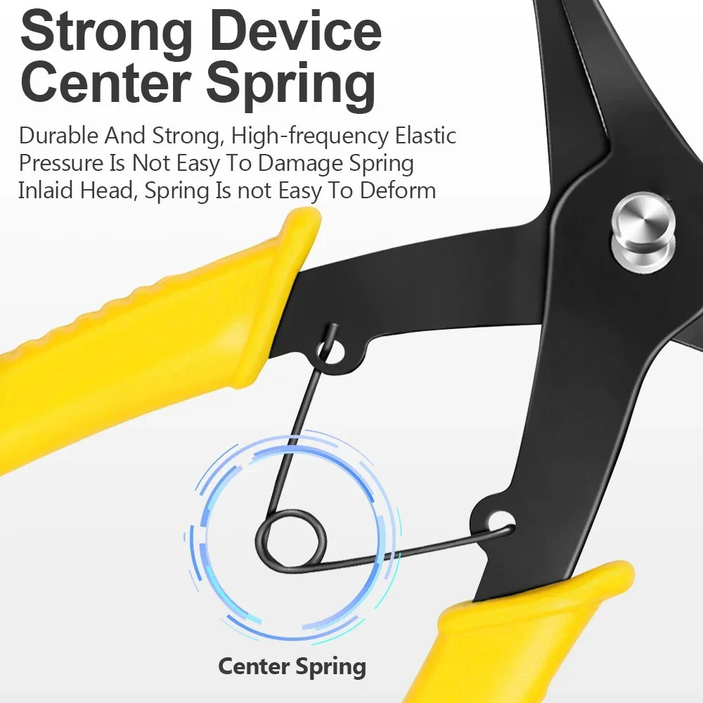 2-In-1 Spring-loaded Plier Dual-purpose Snap Rings Mounting And Dismounting Tool