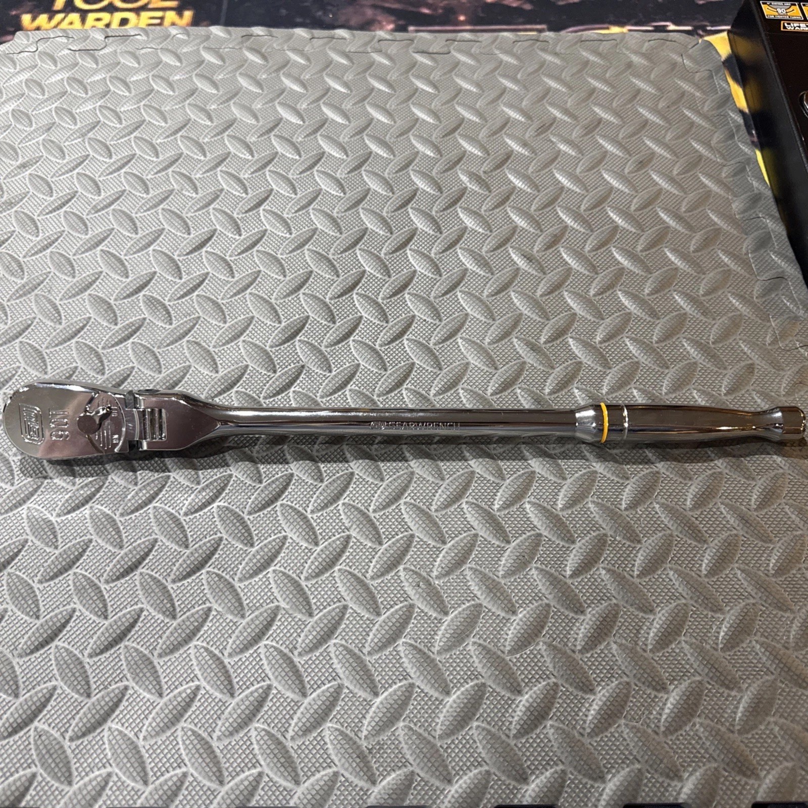 NEW Gearwrench Slim 1/2″ Drive Flex Head 90 Tooth Chrome Ratchet 17″ 81306T