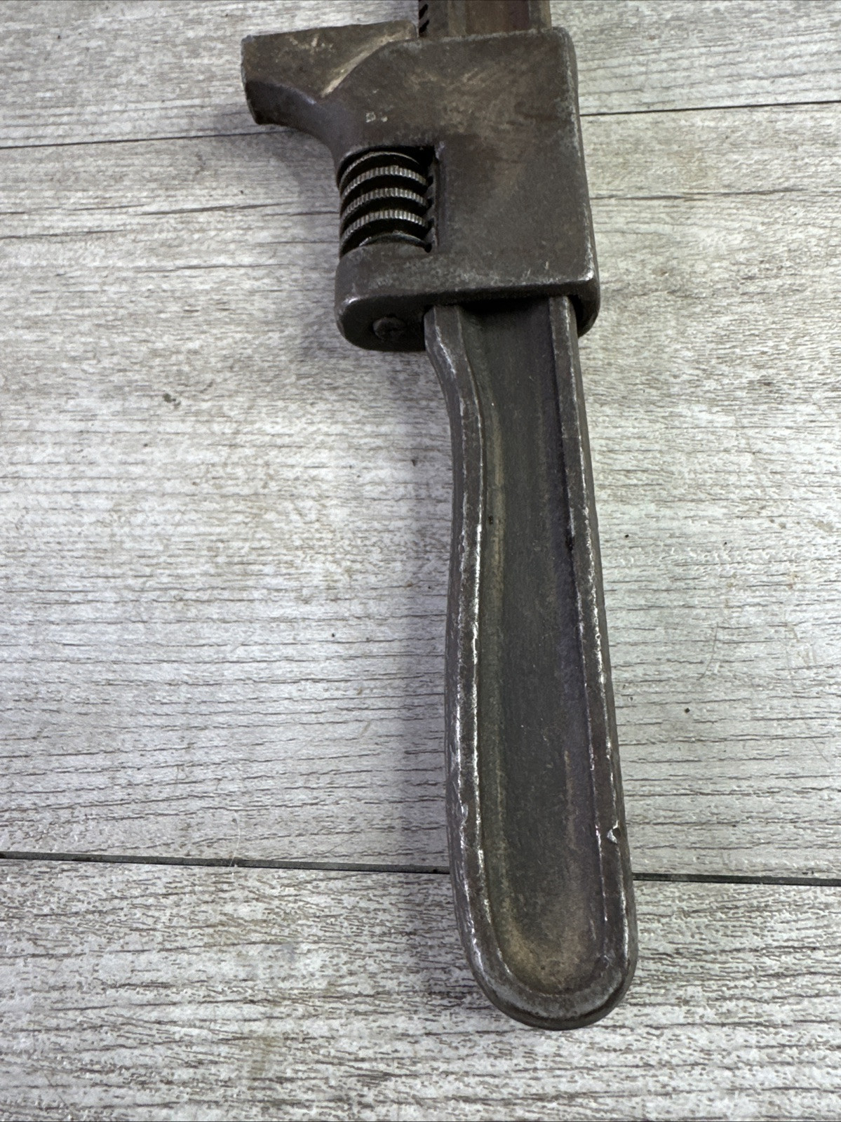 Vintage 11 In Tool Auto Adjustable Monkey Wrench Made in USA
