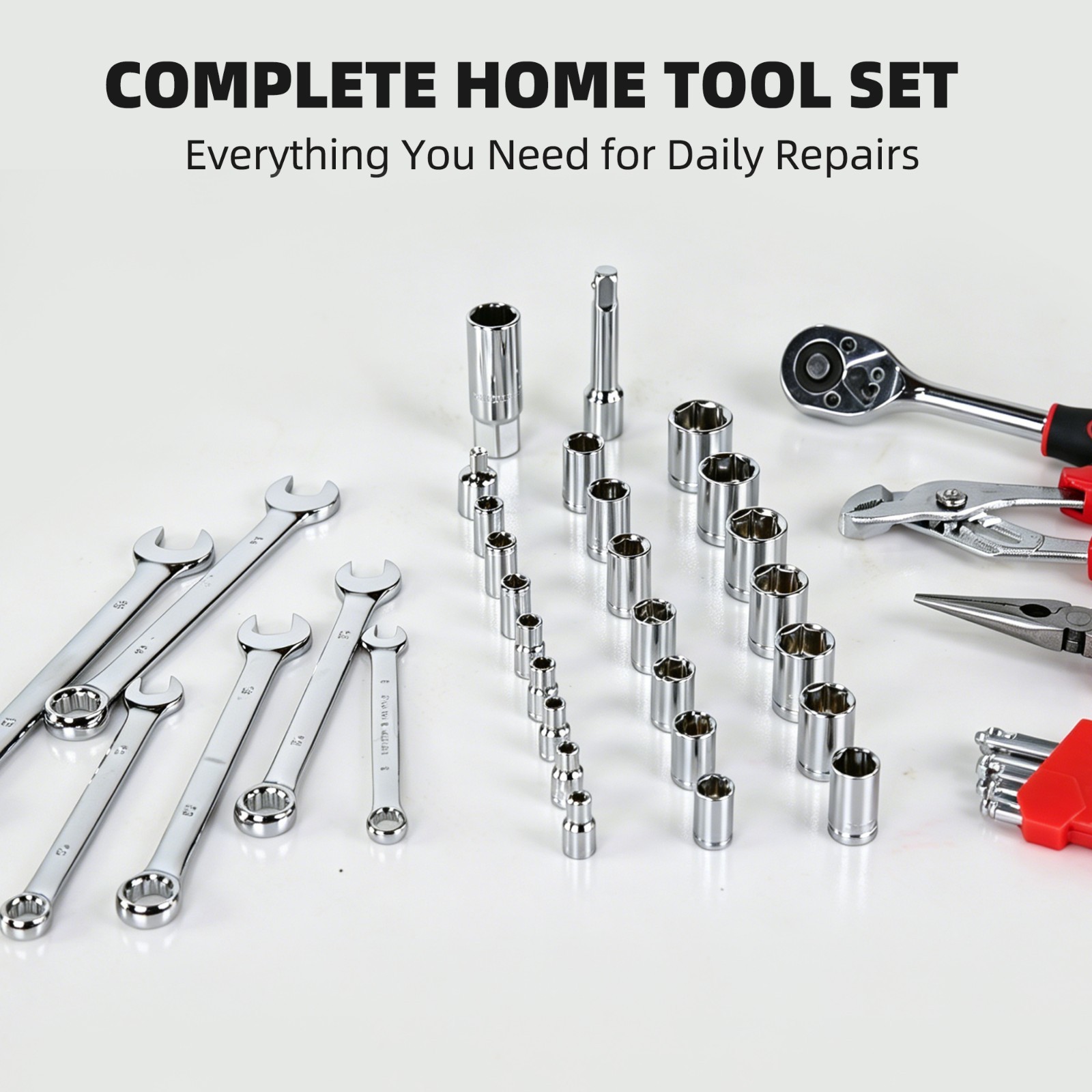 436-Piece Mechanics Tool Set Socket Wrench Auto Repair Kit with Hard Case