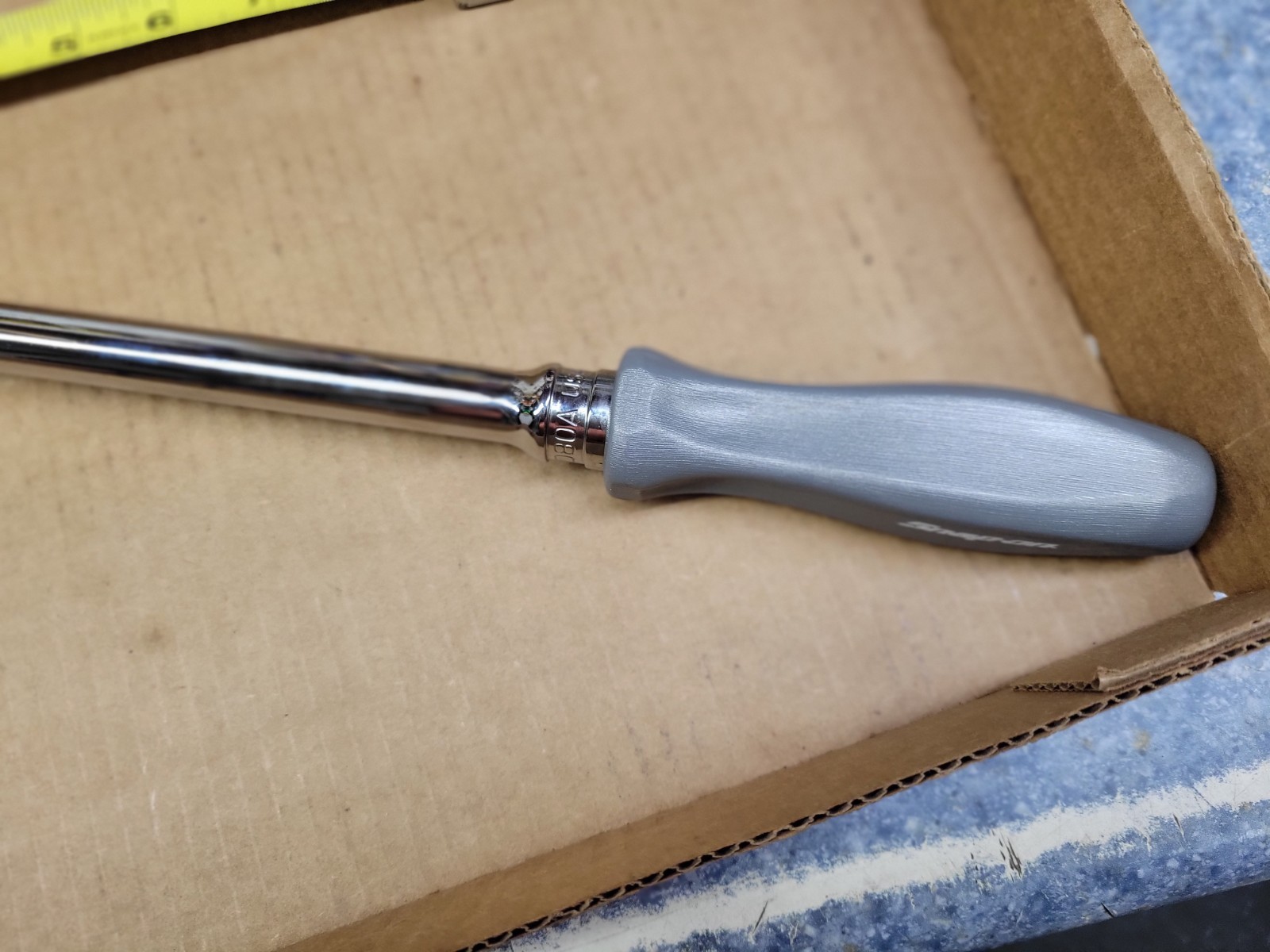 Snap-on USA 1/2″ Drive 100 Year Gray Hard Handle Flex Head Ratchet No SHFD80A