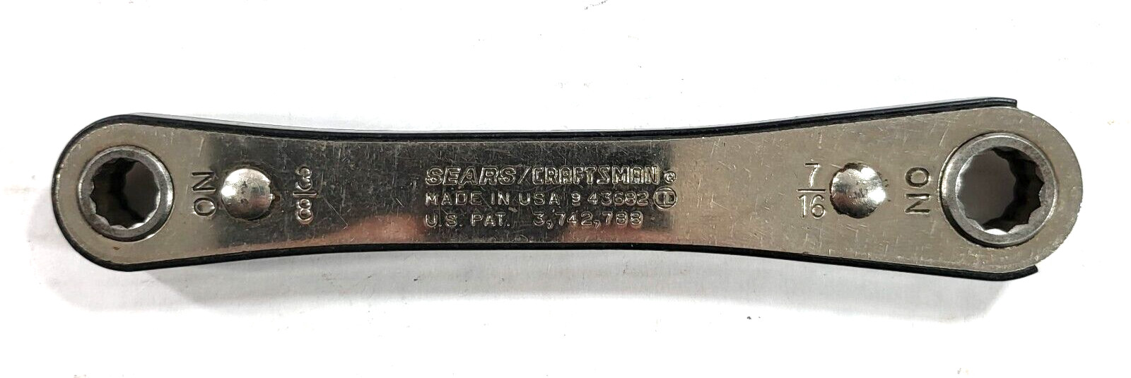 Sears Craftsman 3/8 in X 7/16 in 12 Point Ratcheting Box Wrench