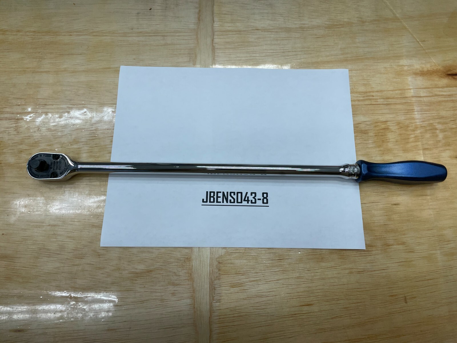 Snap-on Tools POWER BLUE 3/8″ Drive Hard Grip Extra-Long Fixed Ratchet FHLLD80MB