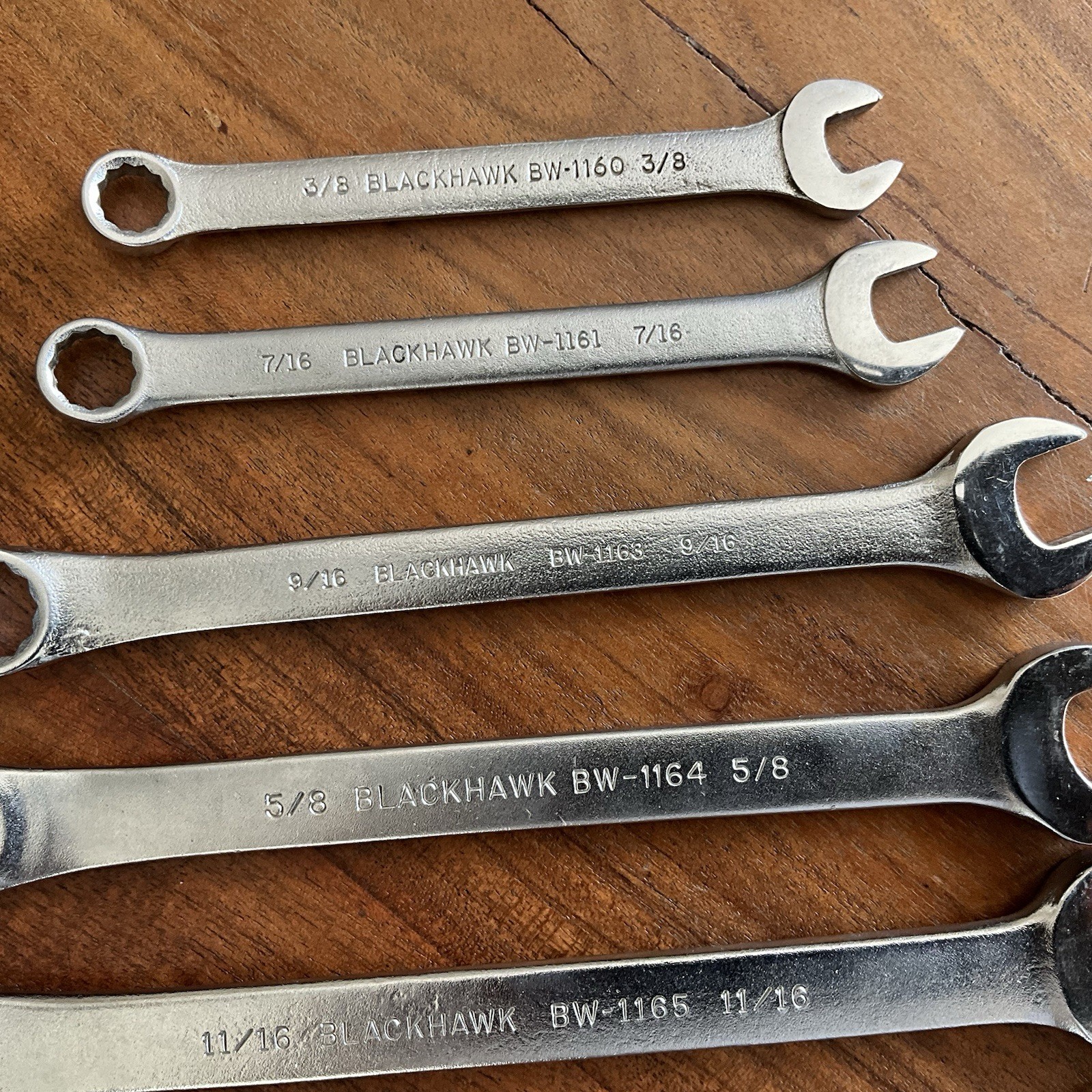 Blackhawk USA SAE Combination Wrench Set 12 Point 7/8″ to 3/8″