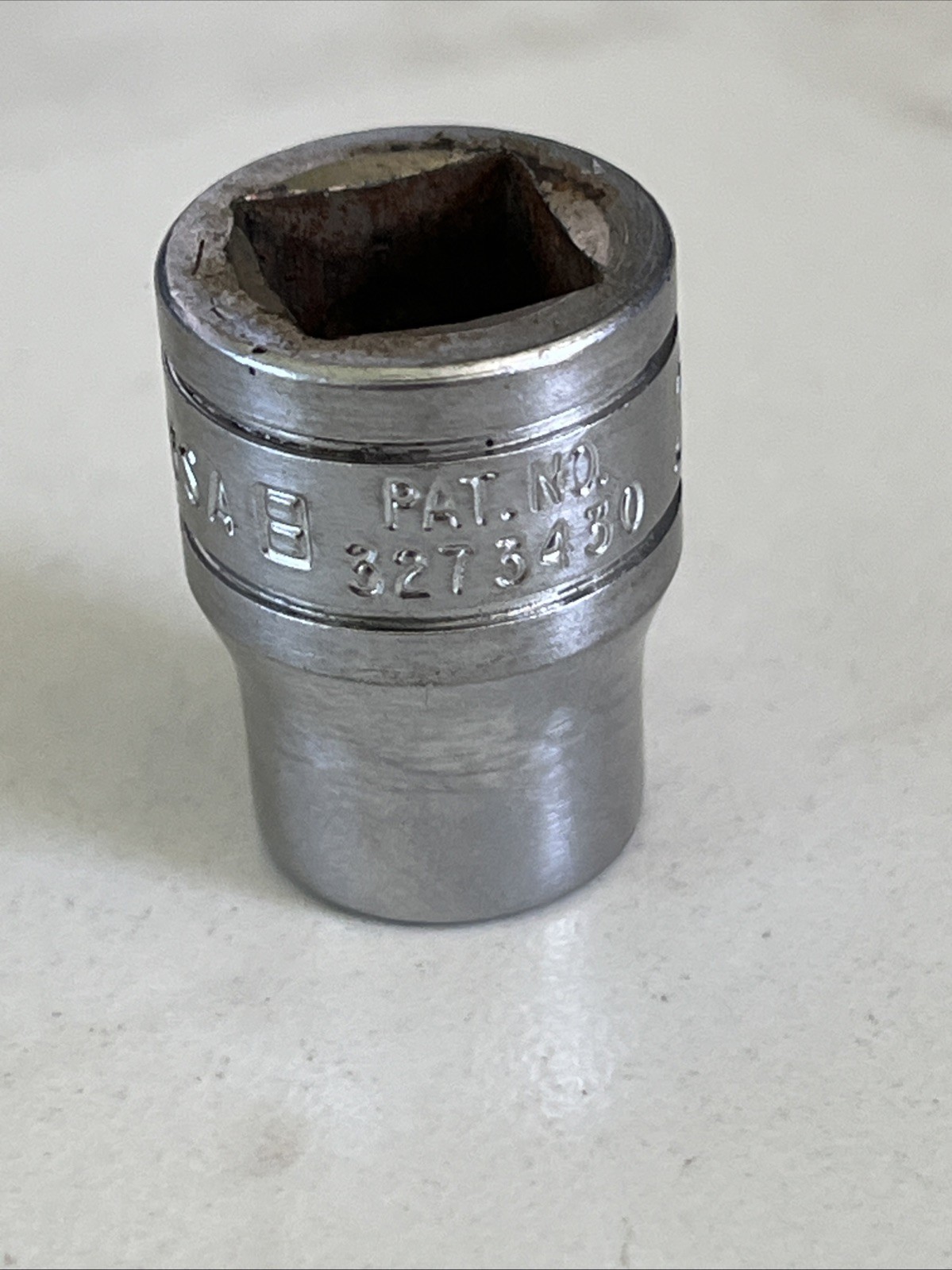 Snap-on Tools 3/8″ Drive 3/8″ 12PT SAE Shallow Chrome Socket F121 USA