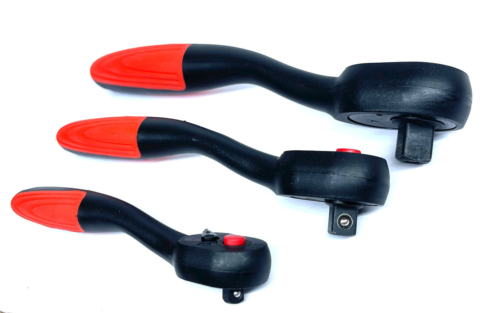 1/4″ 3/8″ 1/2″ Drive Composite Offset Ratchet Set 72 Tooth Reversible Ratchets